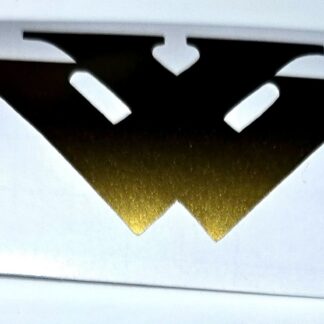 Gold vinyl W monogram from The Greens W Emblem